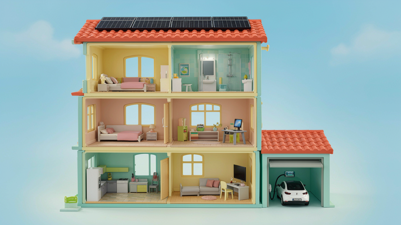 Casa solar del juego